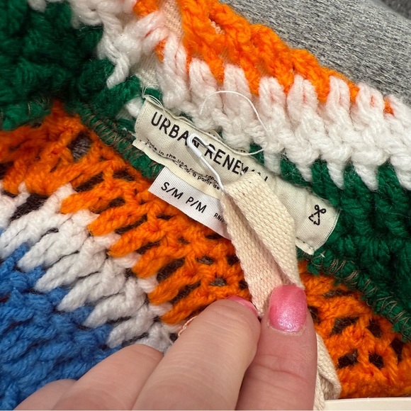 Urban Outfitters Urban Renewal Remade Deadstock Vintage Crochet Mini Skirt S/M - Picture 2 of 4